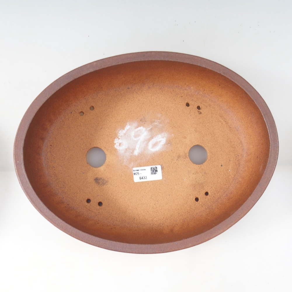 Ciotola per bonsai 34 x 26 x 8 cm , colore marrone