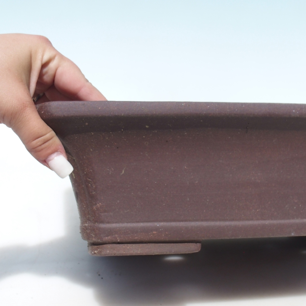 Ciotola per bonsai 42 x 33 x 10 cm - marrone