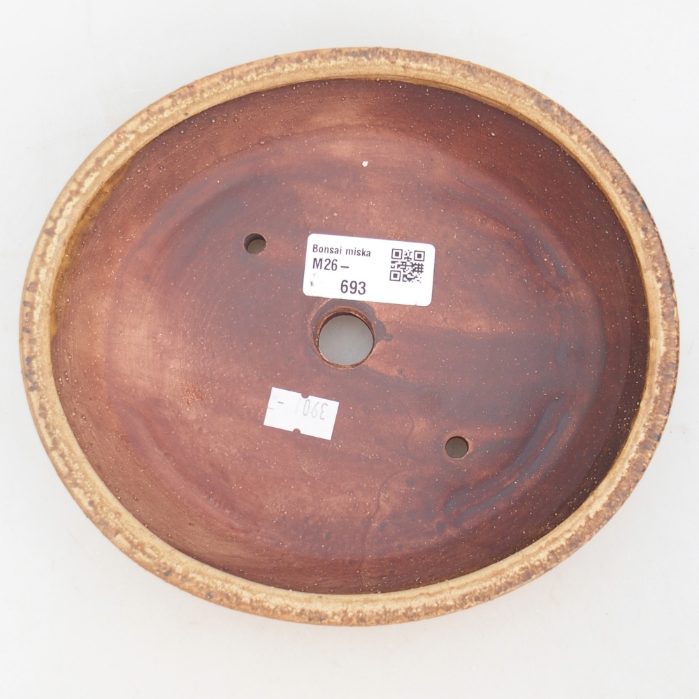 Ciotola bonsai in ceramica 18,5 x 16,5 x 4,5 cm, rosa