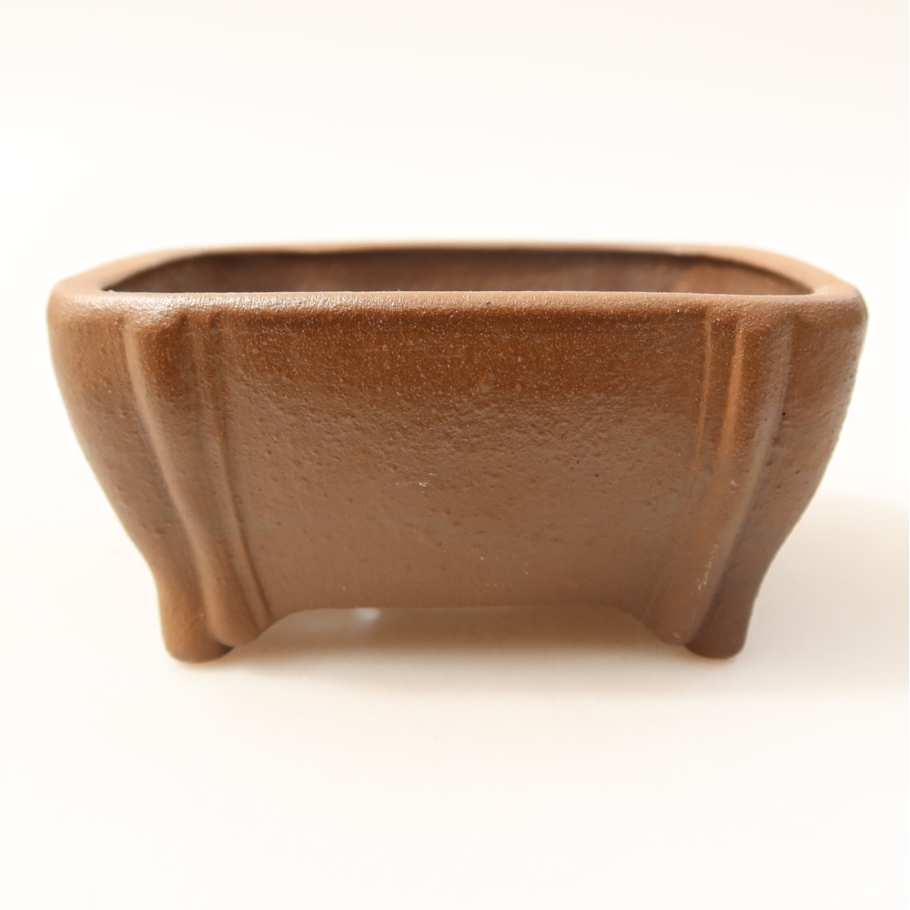 Ciotola per bonsai in ceramica 10,5 x 10,5 x 4,5 cm, marrone