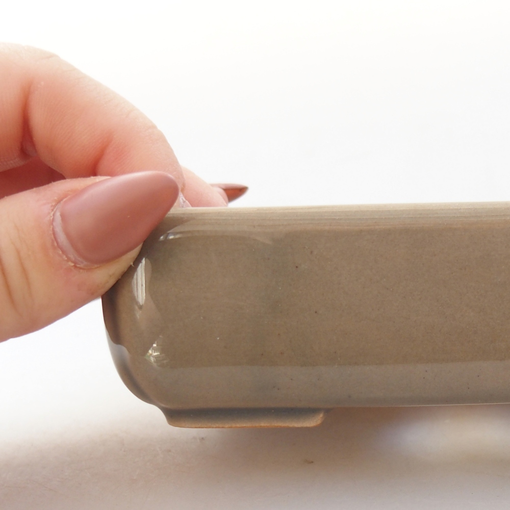 Ciotola bonsai in ceramica 26 x 26 x 8 cm, colore rosso