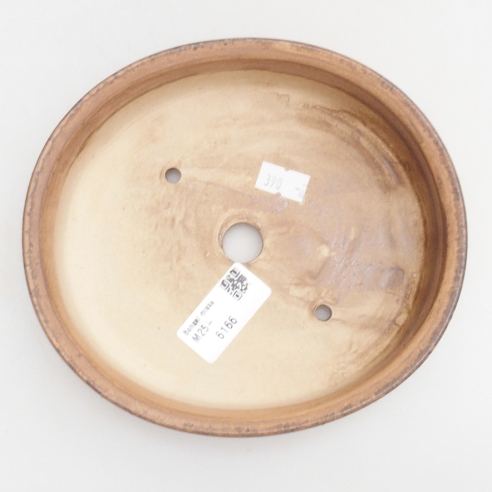 Ciotola per bonsai in ceramica 10 x 8,5 x 4 cm, marrone