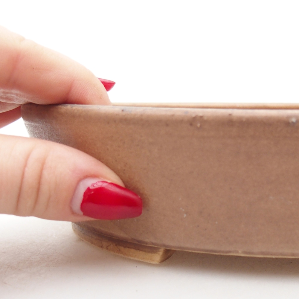 Ciotola bonsai in ceramica 18,5 x 16,5 x 4,5 cm, rosa