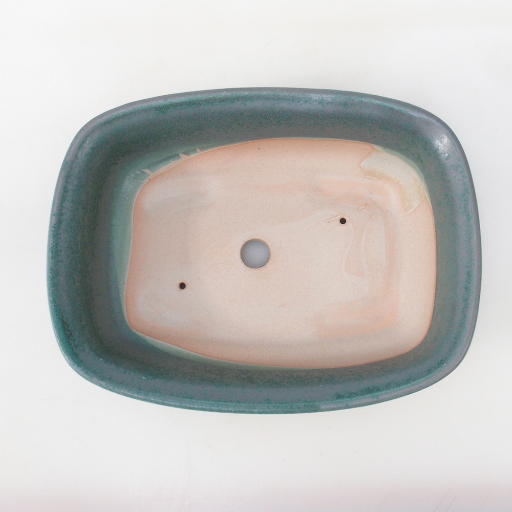 Ciotola per bonsai H08 - 25 x 19,5 x 6 cm - verde