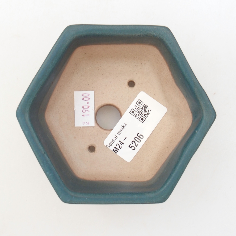 Ciotola bonsai in ceramica 10 x 9 x 5 cm, colore blu