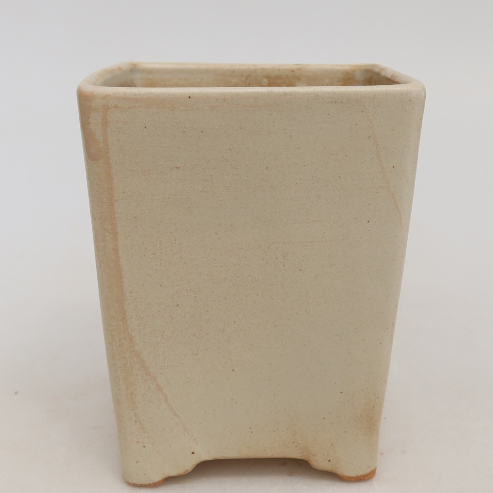 Vaso da bonsai in ceramica 9 x 9 x 11,5 cm, colore beige