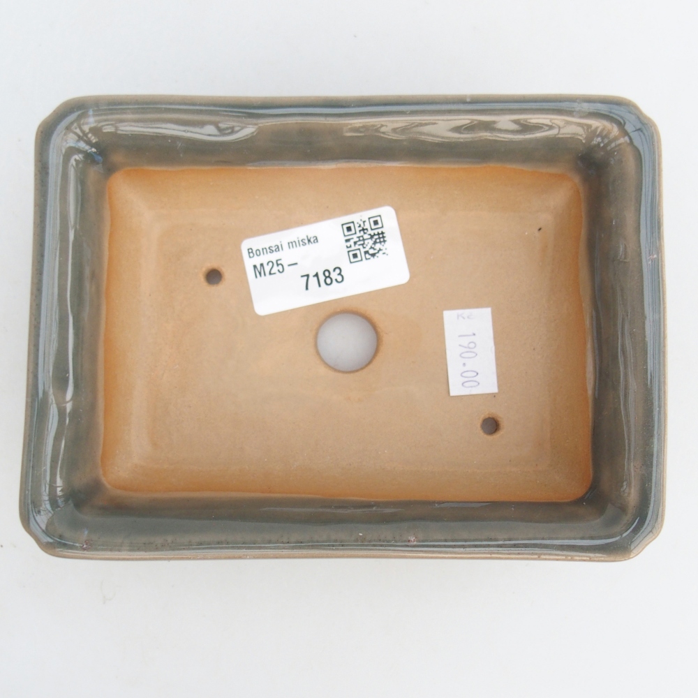 Ciotola bonsai in ceramica 26 x 26 x 8 cm, colore rosso