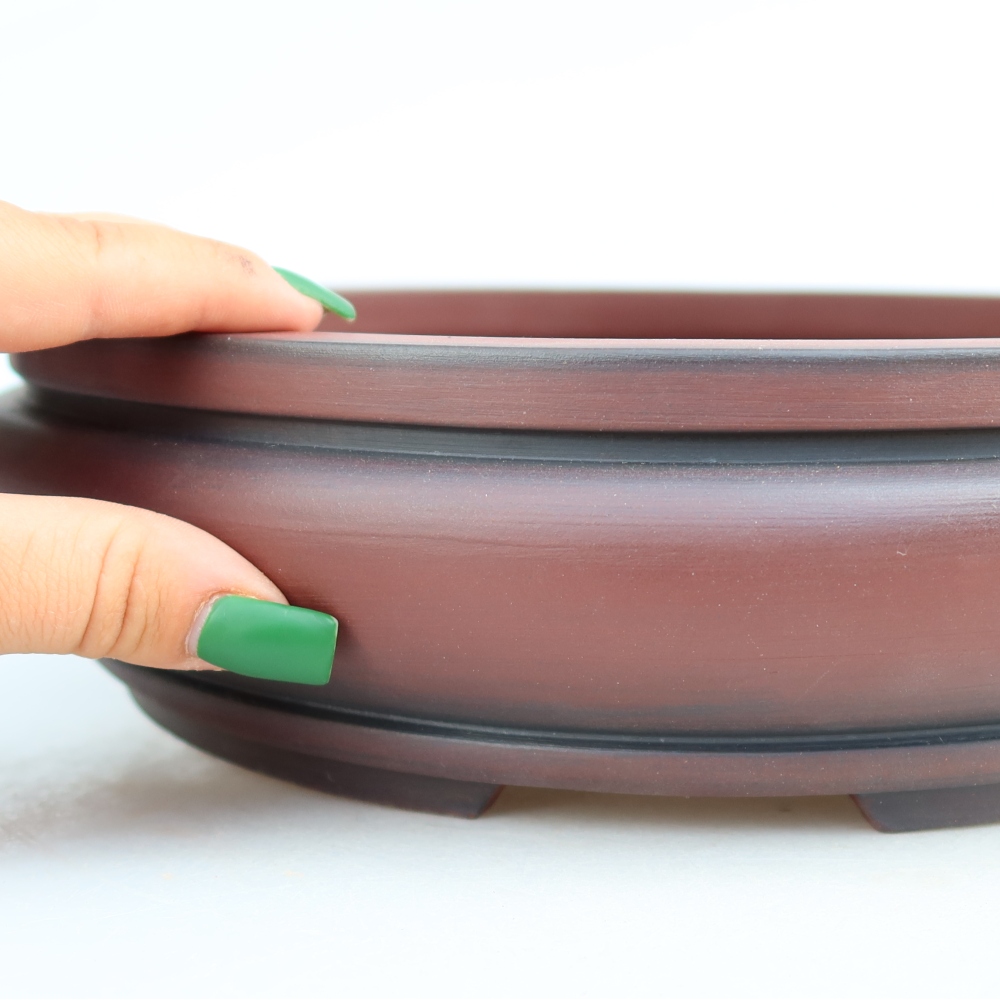 Ciotola in ceramica  27 x 27 x 7,5 cm, colore mattone