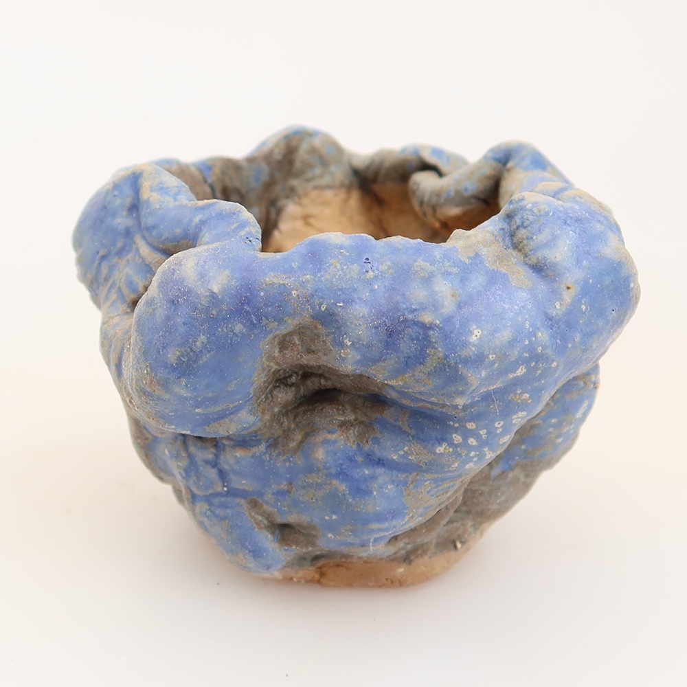 Guscio in ceramica  5 x 4 x 5 cm, colore blu