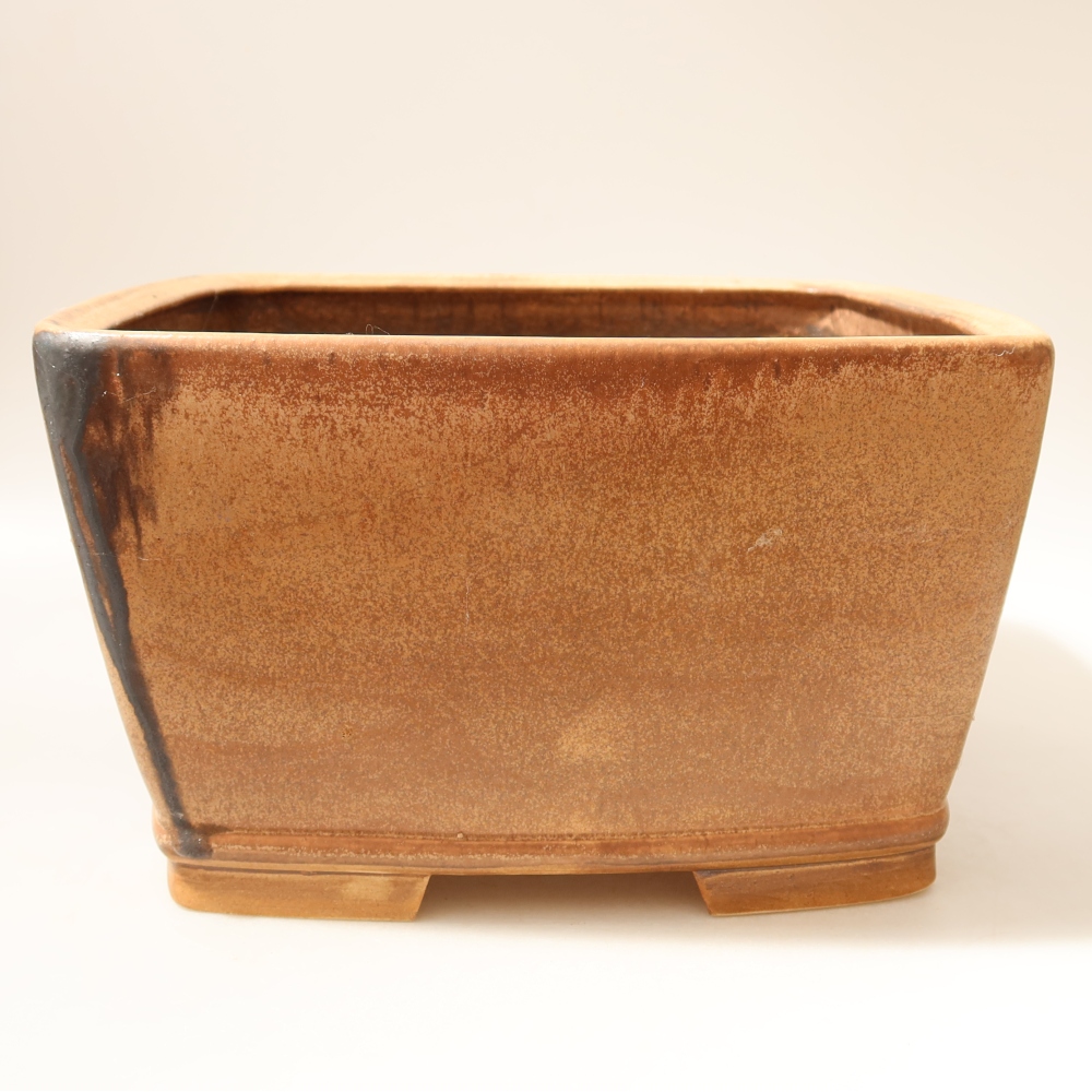 Vaso da bonsai in ceramica 26,5 x 26,5 x 15,5 cm, colore rosa