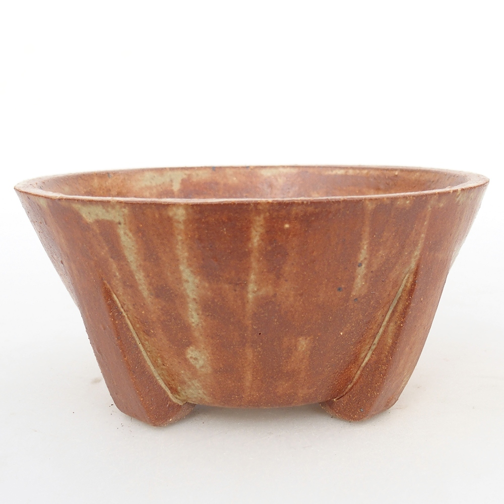 Ciotola per bonsai in ceramica 13,5 x 13,5 x 6,5 cm, marrone