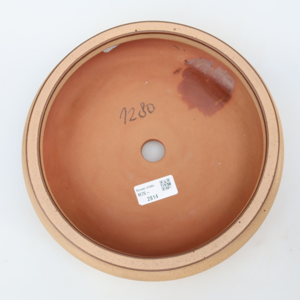 Ciotola in ceramica  23 x 23 x 7 cm, colore beige
