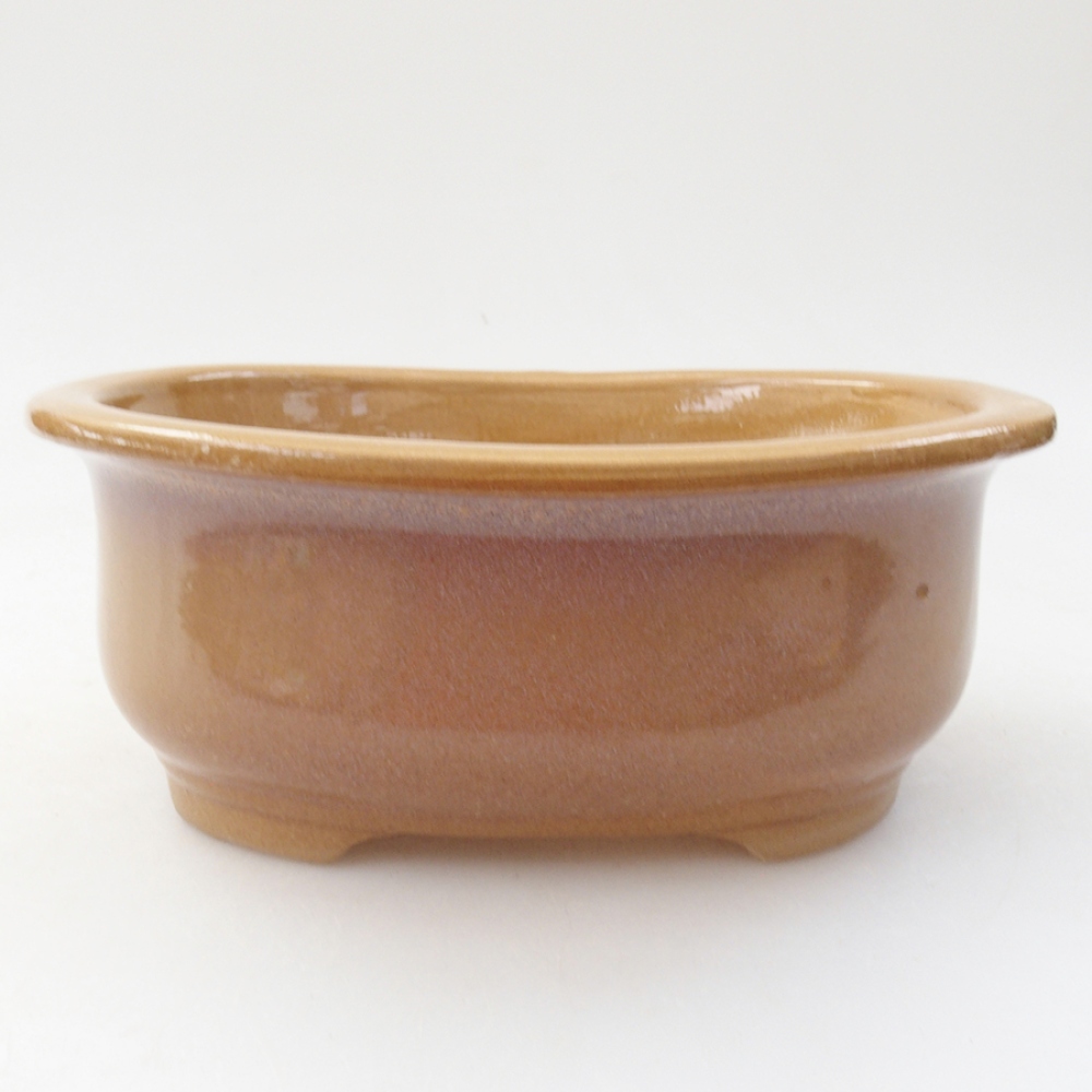 Ciotola per bonsai in ceramica 15,5 x 12 x 5,5 cm, colore beige