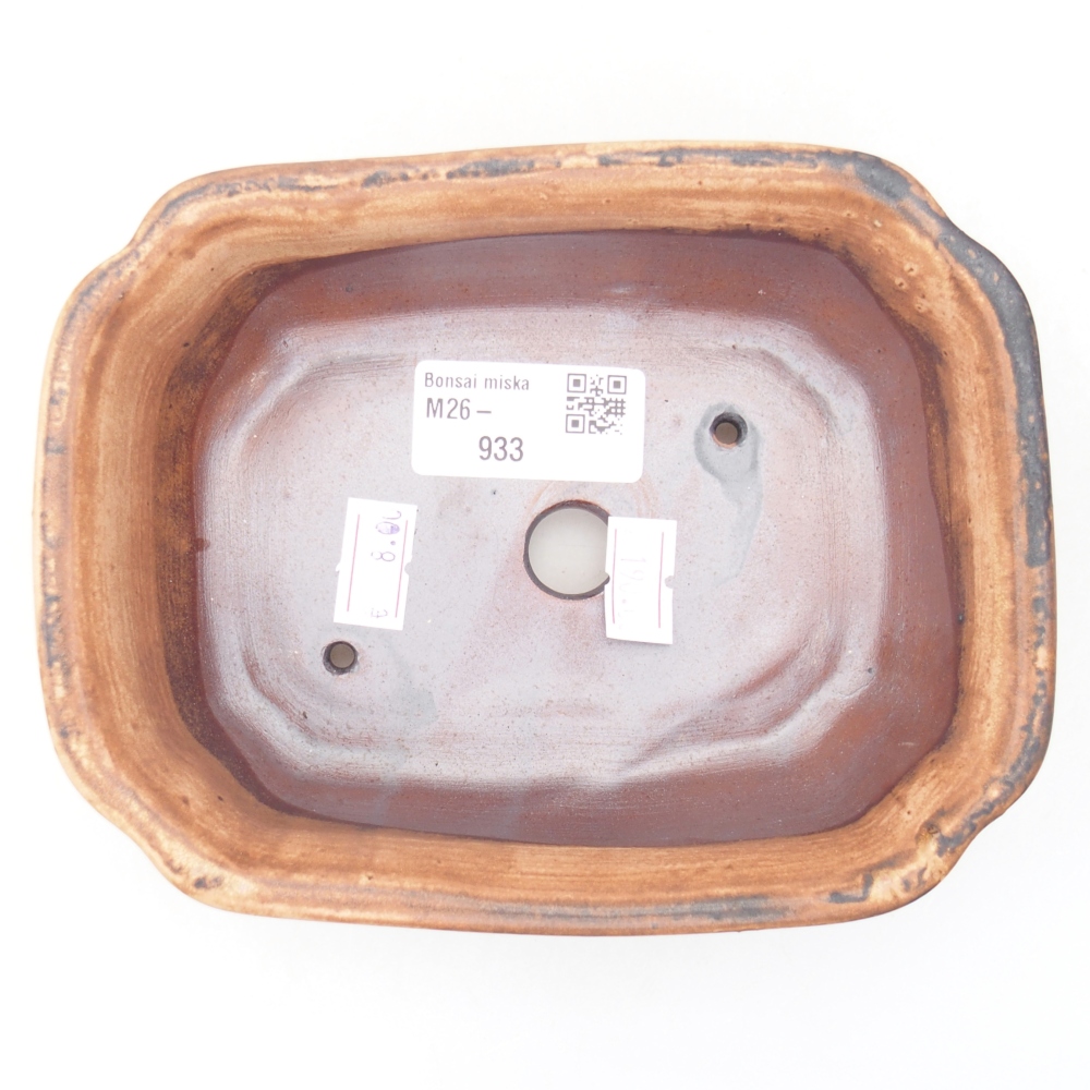 Ciotola per bonsai in ceramica 15,5 x 12 x 4,5 cm, rosa