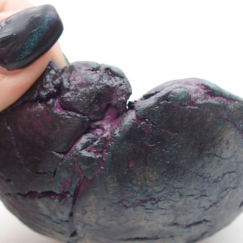 Conchiglia in ceramica 9,5 x 8 x 4,5 cm , colore viola