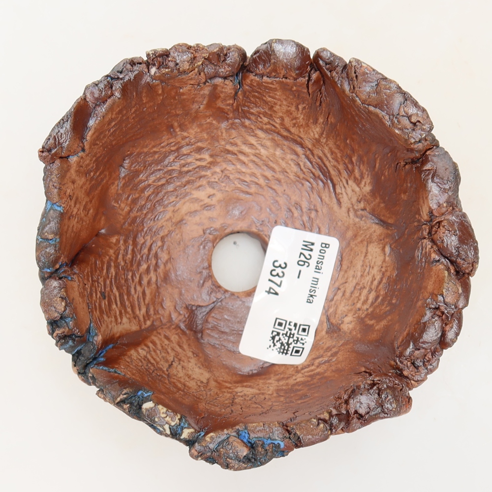 Guscio in ceramica 11 x 10,5 x 6 cm, colore blu