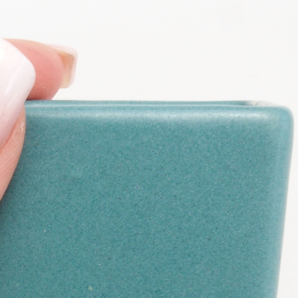 Ciotola bonsai in ceramica 6,5 x 5,5 x 4 cm, colore blu