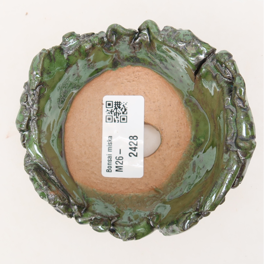 Guscio in ceramica  9,5 x 9 x 6 cm, colore verde