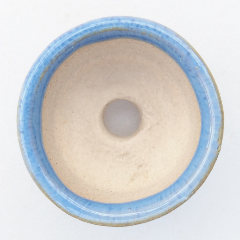 Ciotola per mini bonsai 3 x 3 x 2 cm, blu