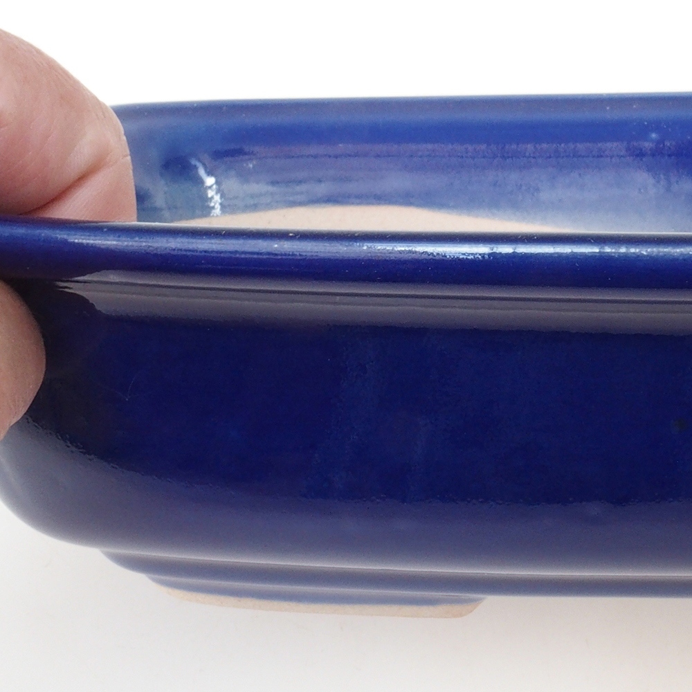Ciotola per bonsai H08 - 25 x 19,5 x 6 cm - blu