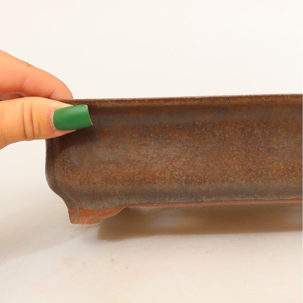 Ciotola in ceramica  24 x 17 x 6 cm, colore marrone