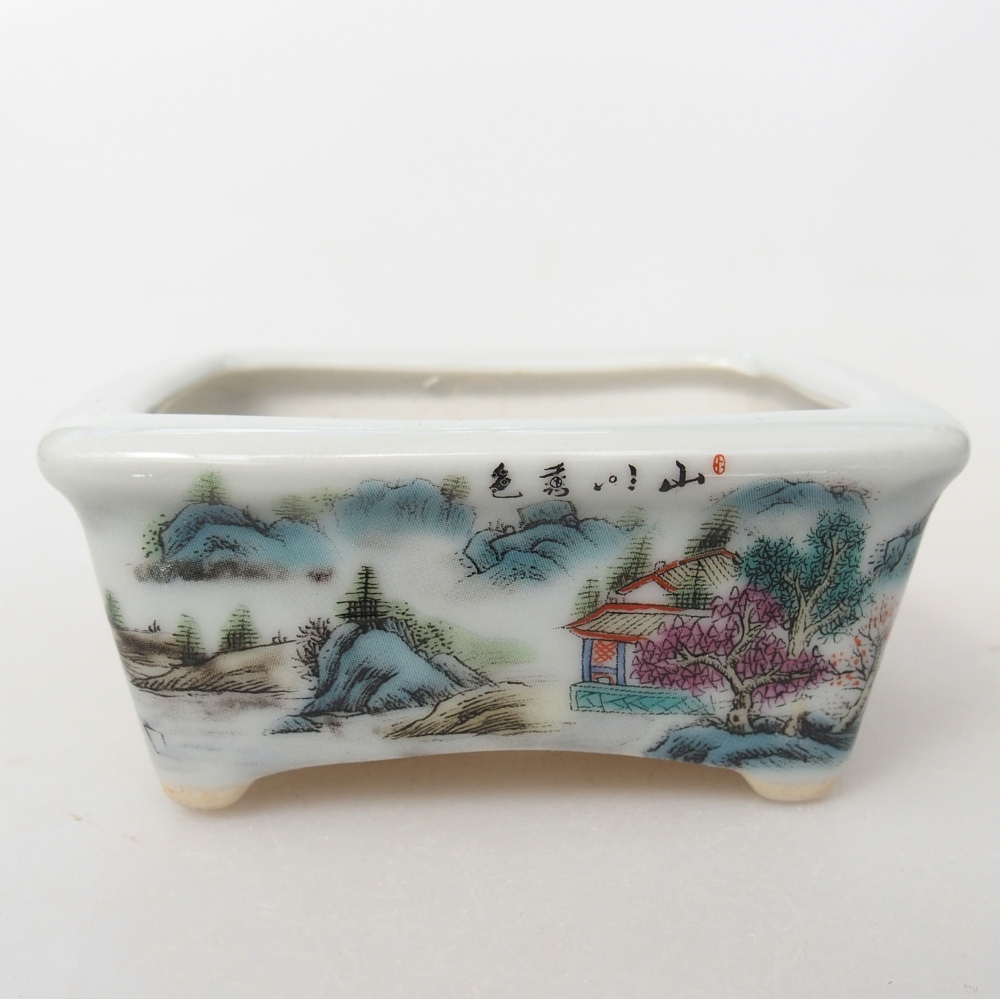 Mini bonsai 8 x 6,5 x 3,5 cm, bianco