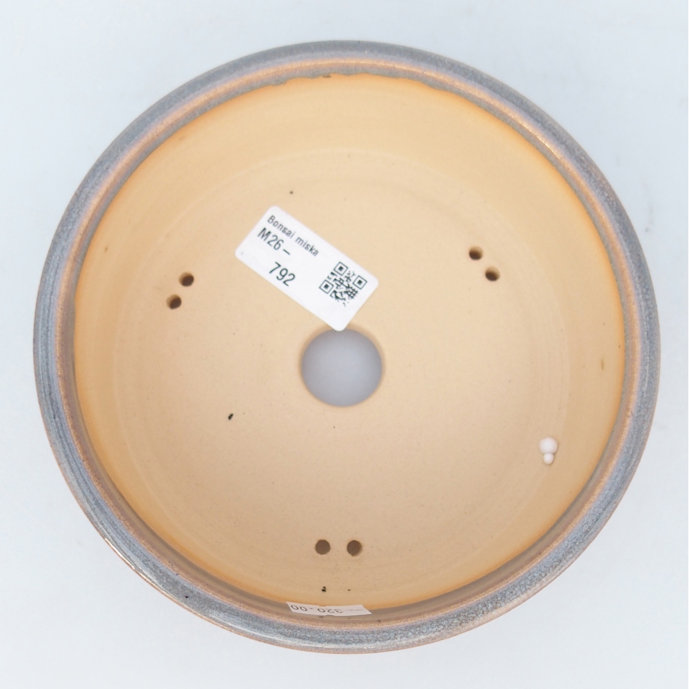 Ciotola bonsai in ceramica 16 x 16 x 5,5 cm, grigio