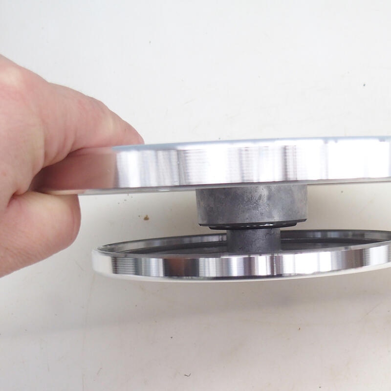 Giradischi in alluminio Profi 25 x 5 cm