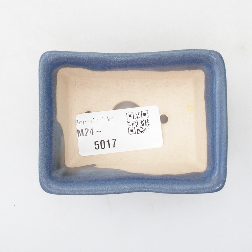 Ciotola per mini bonsai 8 x 6 x 3 cm, blu