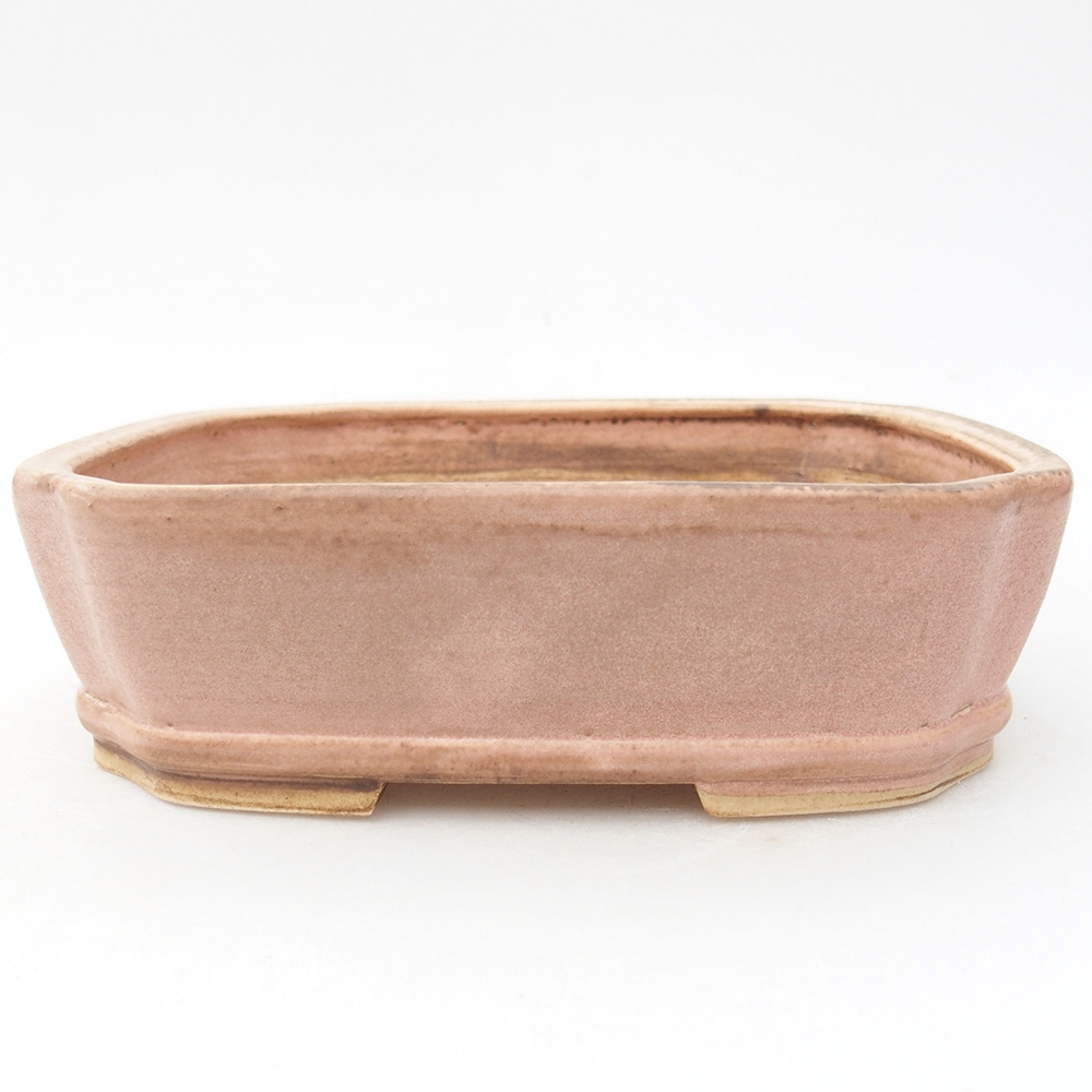 Ciotola bonsai in ceramica 17 x 14,5 x 5 cm, rosa