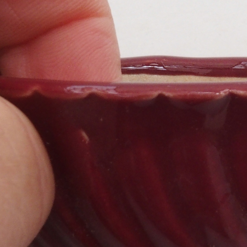 Mini bonsai 5 x 5 x 2,5 cm, colore bordeaux