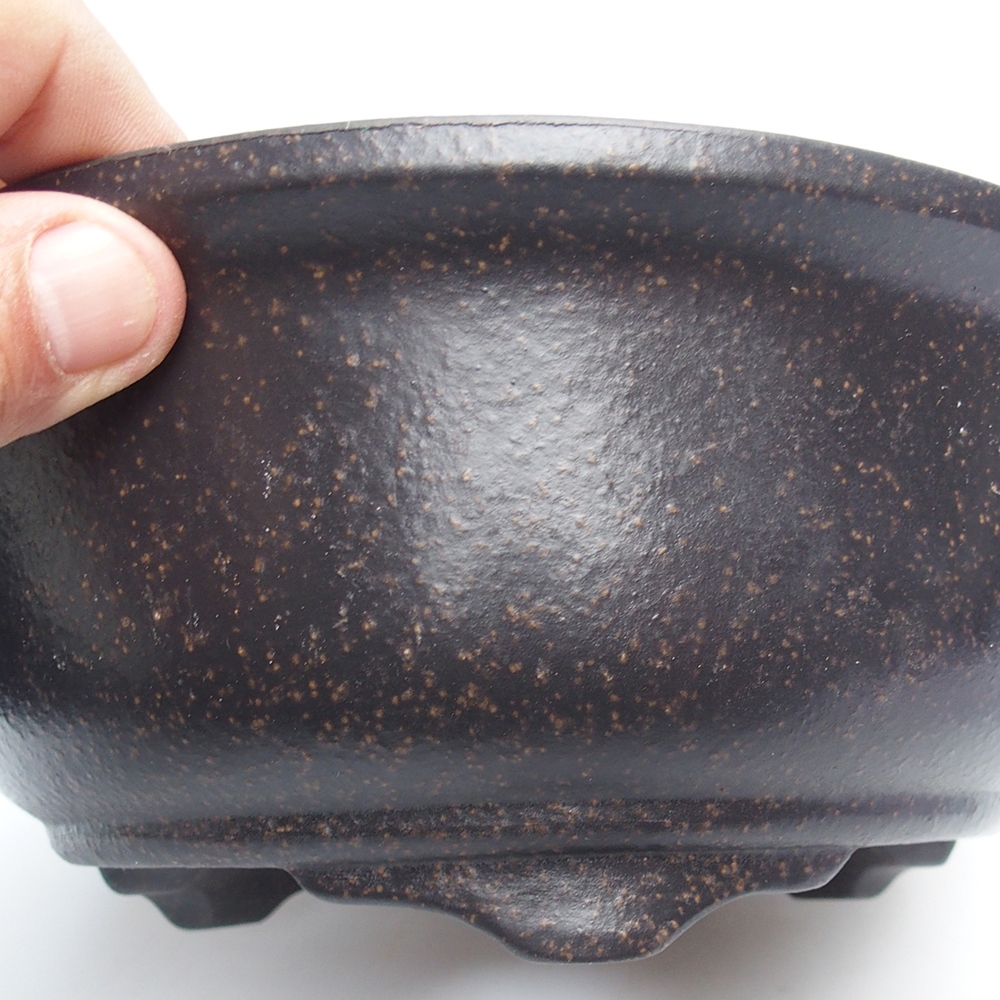 Ciotola 20 x 20 x 9 cm marrone ocra