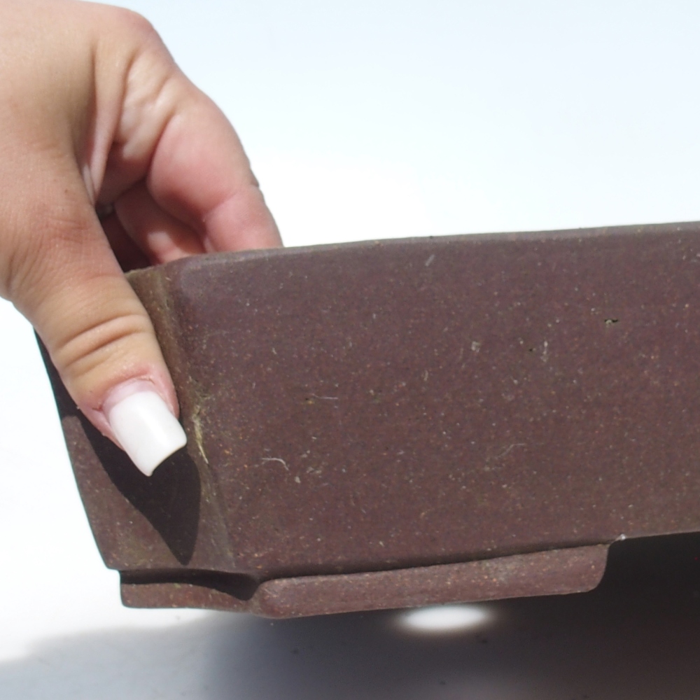 Ciotola per bonsai 44,5 x 32 x 6,5 cm - marrone