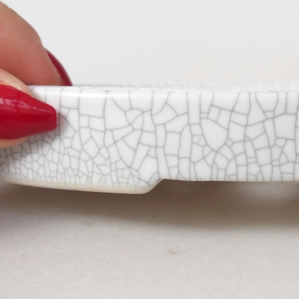 Ciotola bonsai in ceramica 15,5 x 10 x 2 cm, colore raku