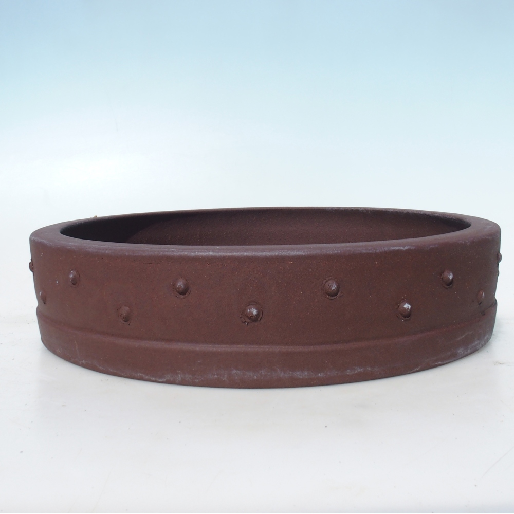 Ciotola per bonsai 37 x 37 x 8,5 cm betulla marrone