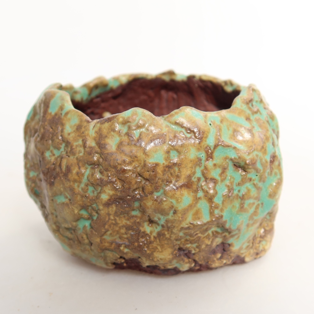 Conchiglia in ceramica 7 x 7 x 5,5 cm , colore verde