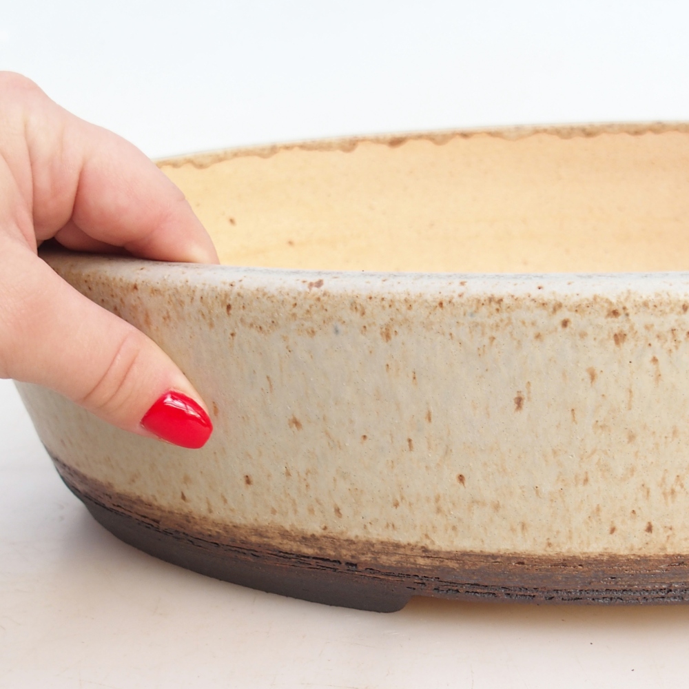 Ciotola per bonsai 39 x 31 x 8 cm , colore beige