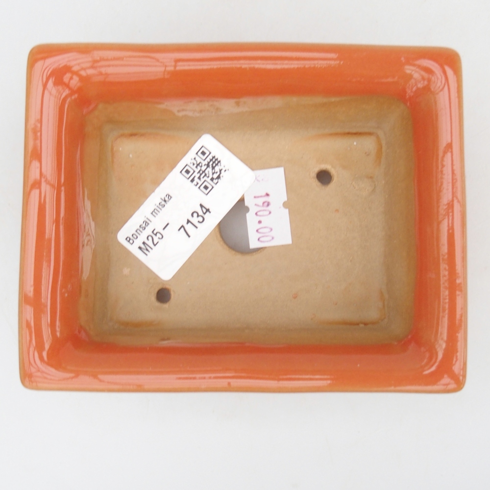 Ciotola bonsai in ceramica 26 x 26 x 8 cm, colore rosso