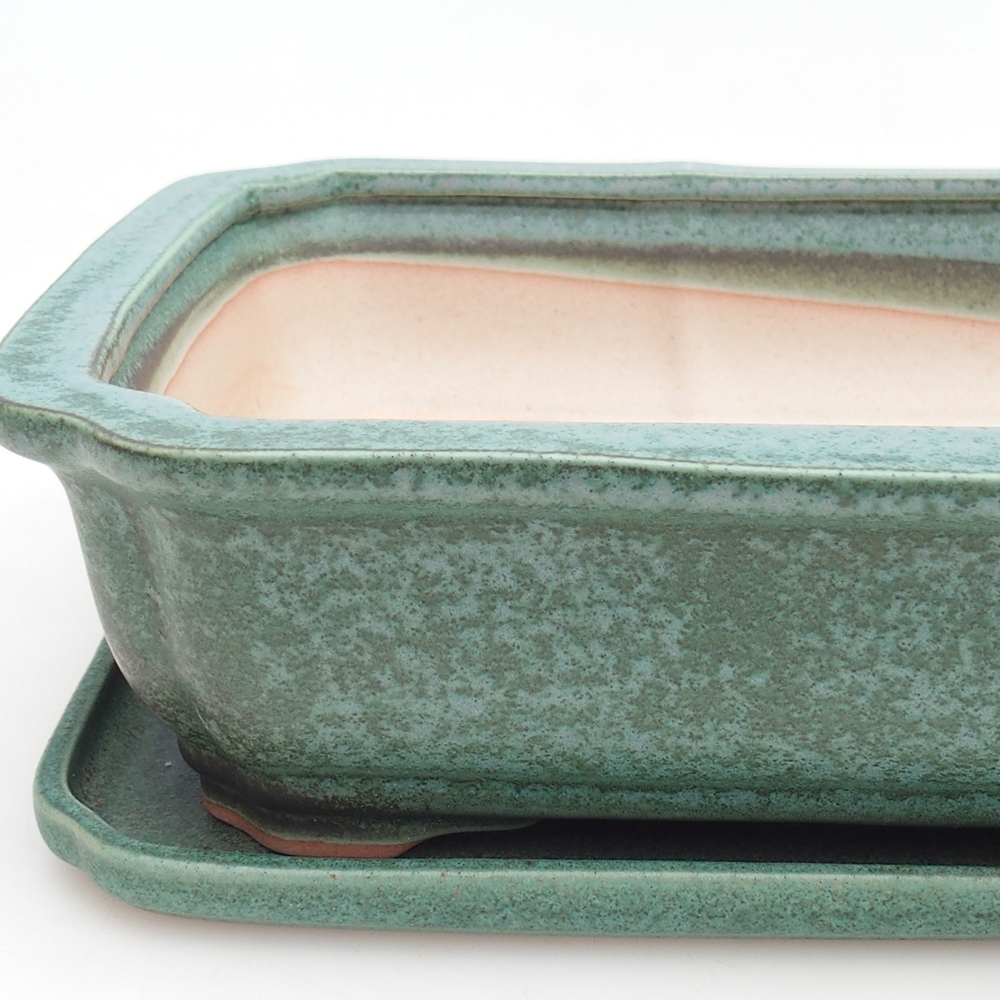 Ciotola bonsai + piattino H07 - 30 x 20,5 x 8 cm.