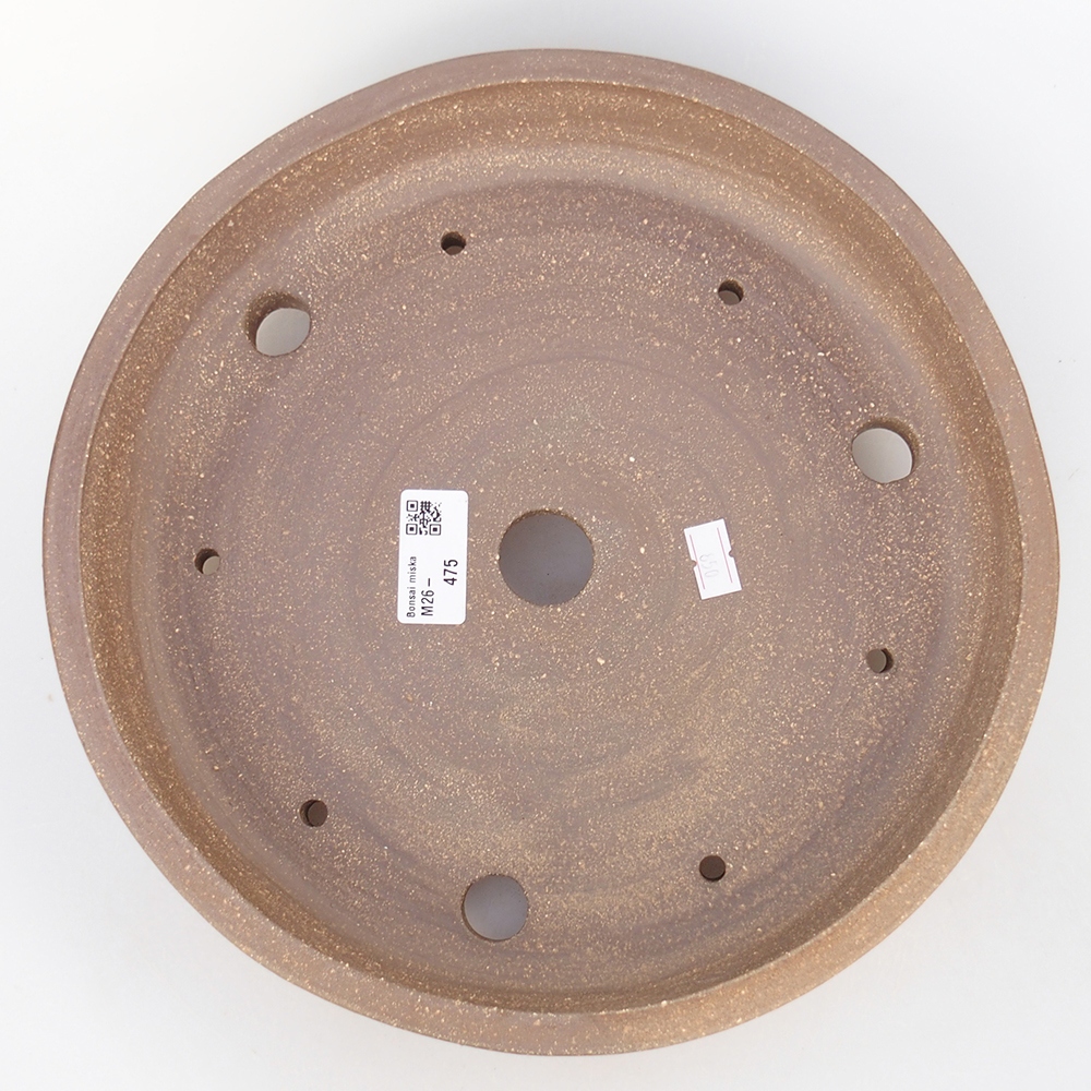 Ciotola per bonsai in ceramica 27,5 x 27,5 x 6,5 cm, marrone