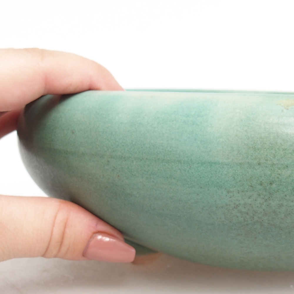 Ciotola bonsai in ceramica 21 x 21 x 7 cm, verde