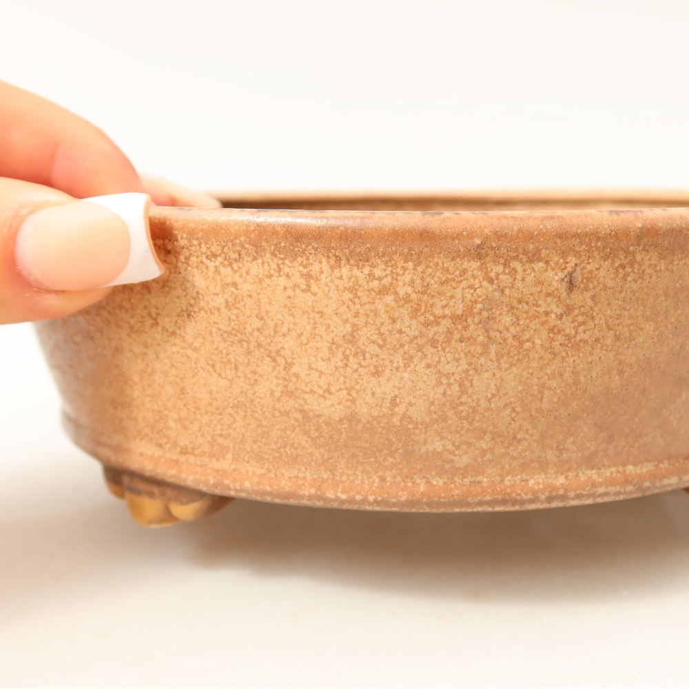 Ciotola per bonsai in ceramica 15,5 x 15,5 x 5 cm, rosa