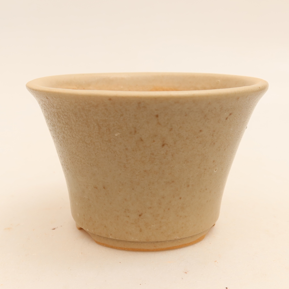 Vaso da bonsai in ceramica 11 x 11 x 7 cm, colore grigio