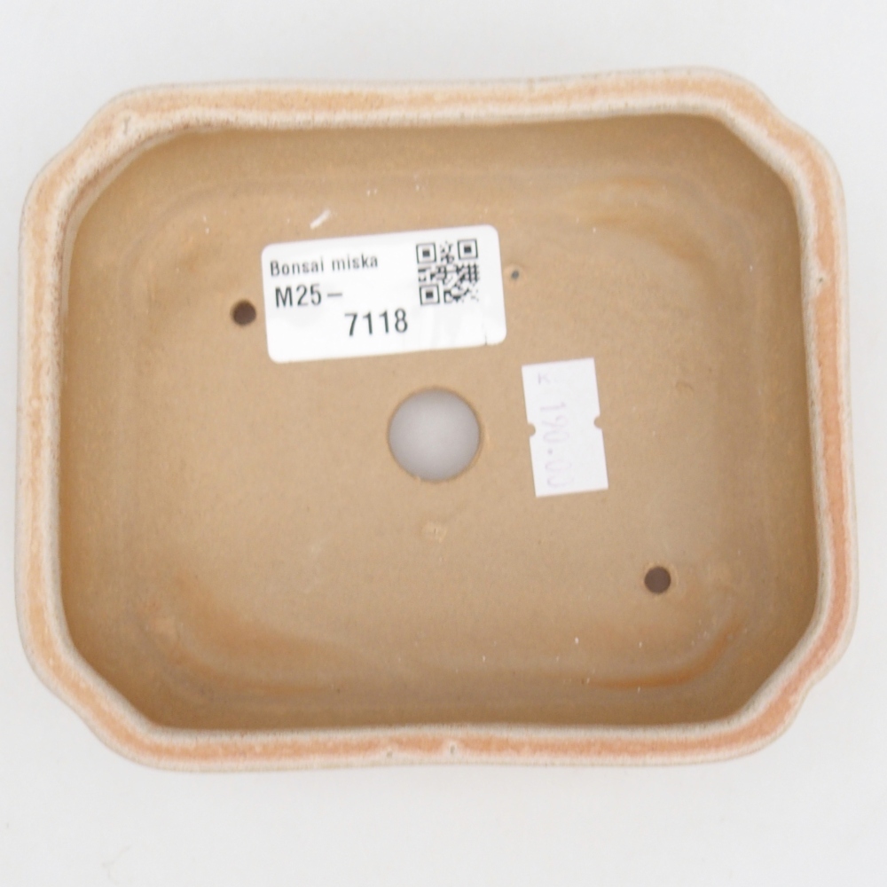Ciotola bonsai in ceramica 26 x 26 x 8 cm, colore rosso