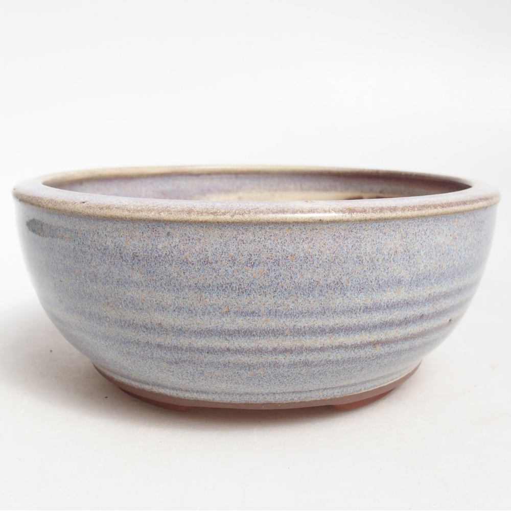 Ciotola per bonsai in ceramica 15 x 15 x 6 cm, colore blu