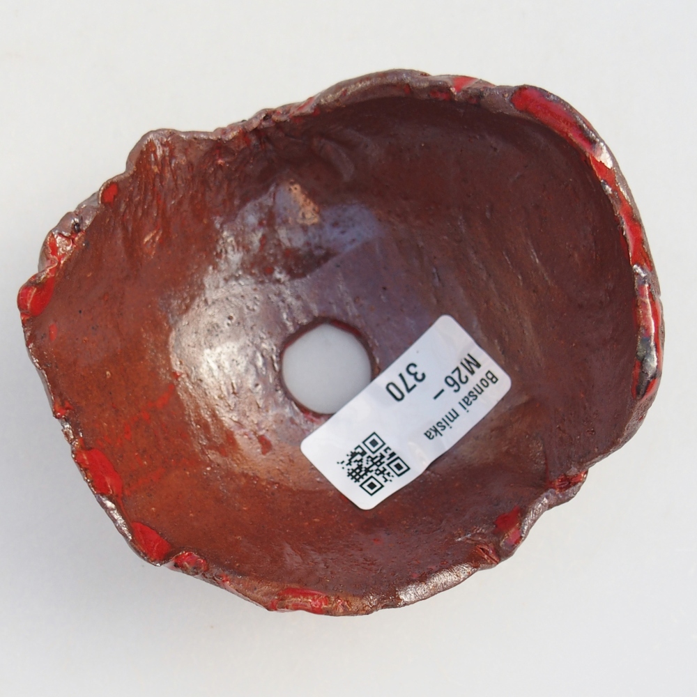 Conchiglia in ceramica 10 x 9,5 x 5,5 cm , colore marrone