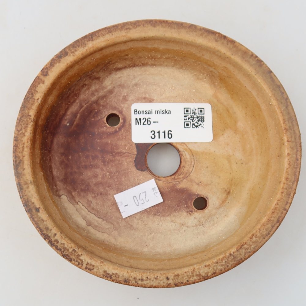 Vaso da bonsai in ceramica 12,5 x 11,5 x 3,5 cm, colore rosa