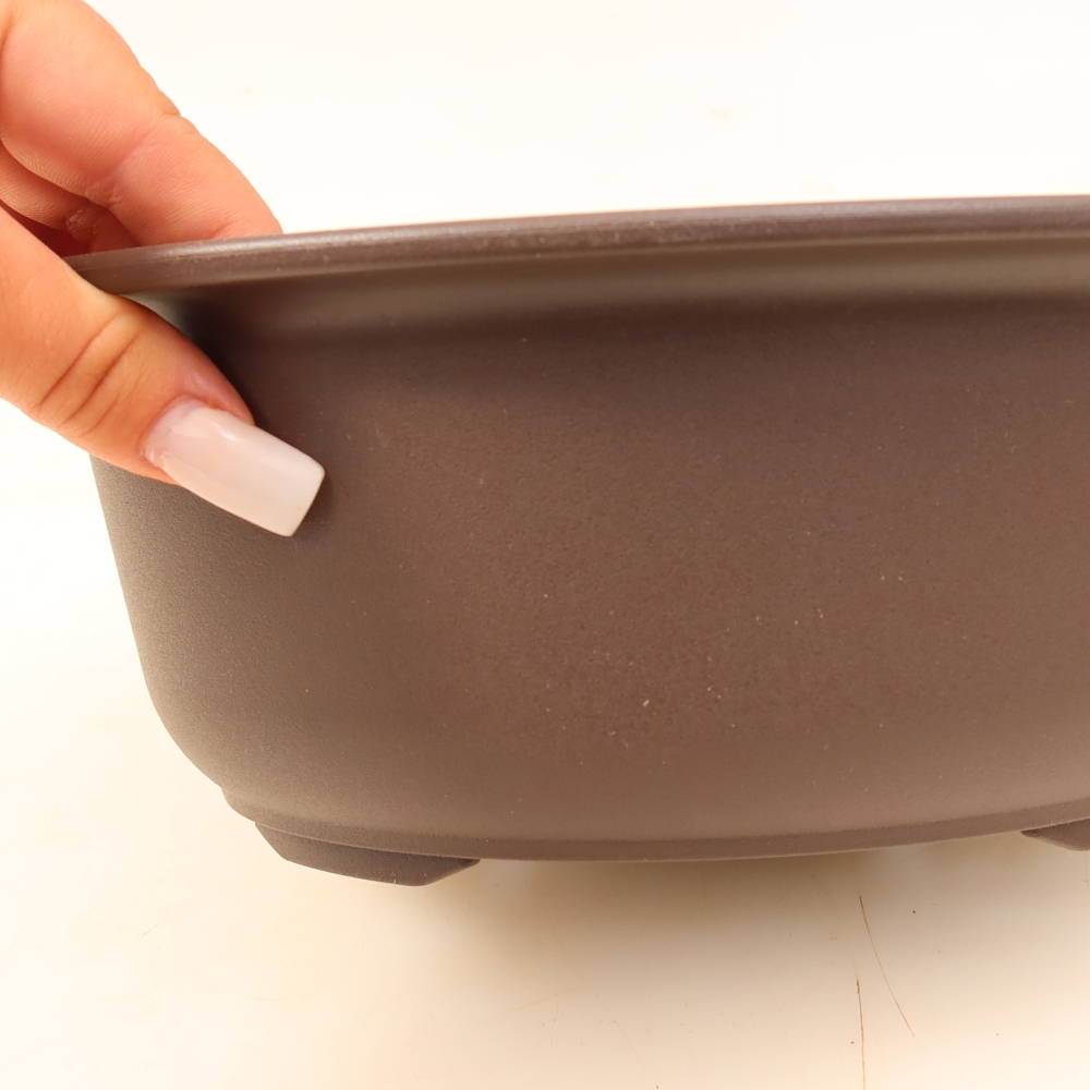 Vaso per bonsai in plastica MP-28 marrone - 24,5 x 19 x 9 cm