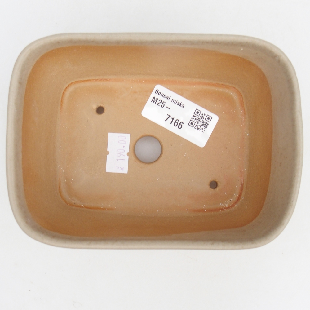 Ciotola bonsai in ceramica 26 x 26 x 8 cm, colore rosso