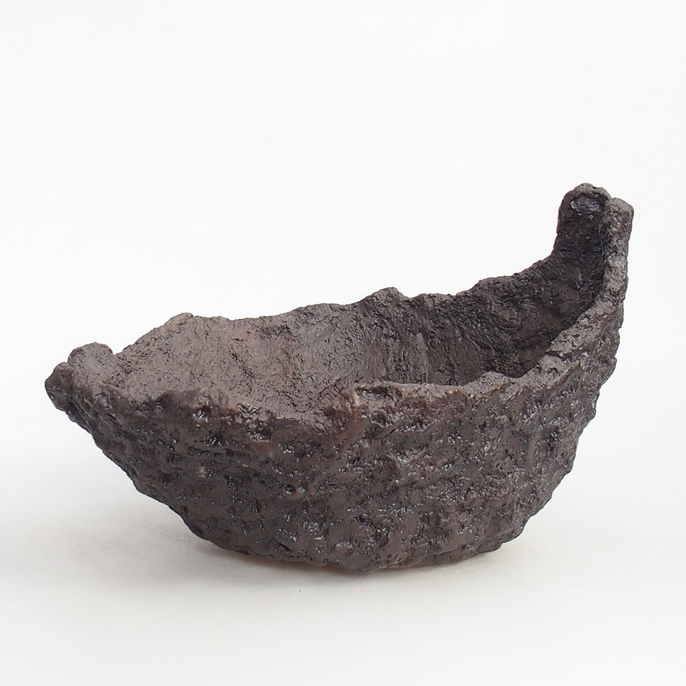 Conchiglia in ceramica 24 x 21 x 16,5 cm , colore marrone